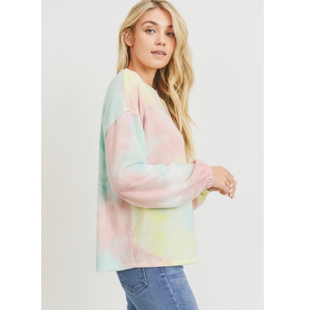 - NEW! Tie Dye Brushed Knit Top! - Picture 7 of 9